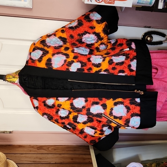 Kenzo X H&M | 100% Silk Reversible Kimono Jacket Floral Rose Jungle Animal - Picture 4 of 5